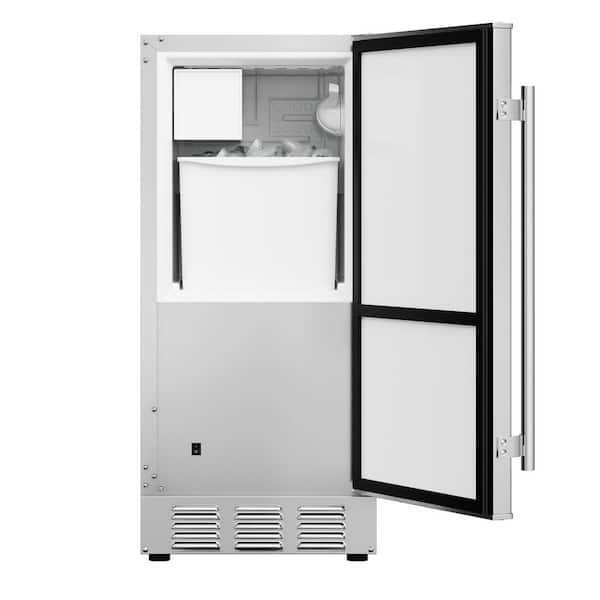EdgeStar 15 in. Wide 20 lbs. Built-In Ice Maker in Stainless Steel