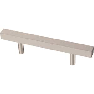 Simple Square Bar 3 in. (76 mm) Stainless Steel Cabinet Drawer Pull (10-Pack)