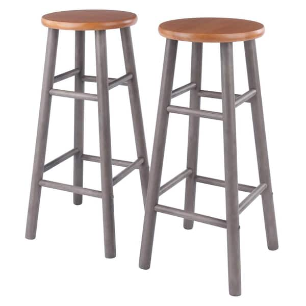 Winsome Wood Element Bar Stools, 2-Pc Set, Espresso Finish 