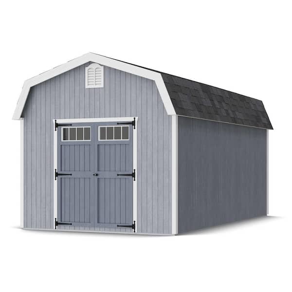 Colonial Woodbury 10 ft. x 18 ft. Outdoor Wood Storage Shed Do-It-Yourself Precut Kit with Floor (180 Sq. Ft.)