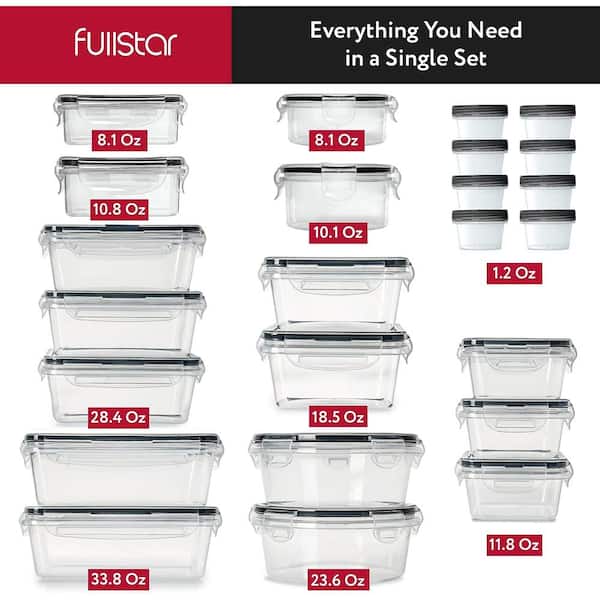 Fullstar large airtight food storage containers with lids - air tight  containers for food flour container kitchen