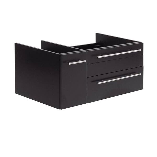 Fresca Lucera 36 In W Wall Hung Bath Vanity Cabinet Only In Espresso Fcb6136es Uns R The Home 