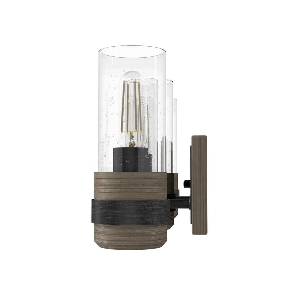 Rustic Iron 3-Light Dimmable Outdoor Vanity Fixture