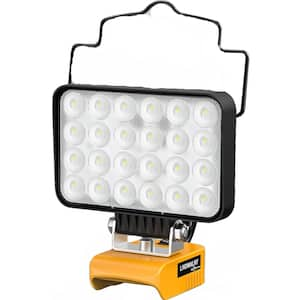 78W 7800 Lumens Cordless LED Work Light for Dewalt 20V Battery with USB-A and Type-C Charging Port (No Battery)