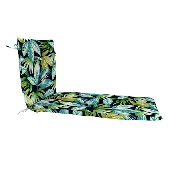 Jordan Manufacturing 74 in. L x 22 in. W x 2 in. T Rectangular Outdoor Chaise Lounge Cushion in Seneca Navy