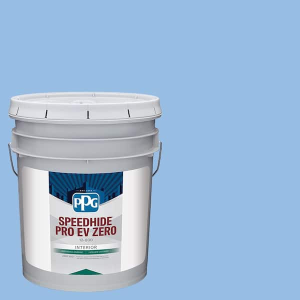 PPG SPEEDHIDE Pro EV Zero 5 gal. PPG1242-3 Viva La Bleu Semi-Gloss Interior Paint