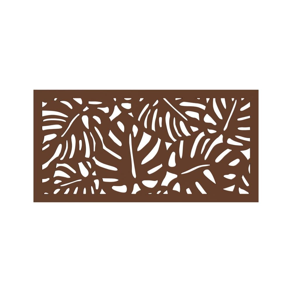 Tropics Espresso Recycled Polymer Decorative Privacy Screen Panel