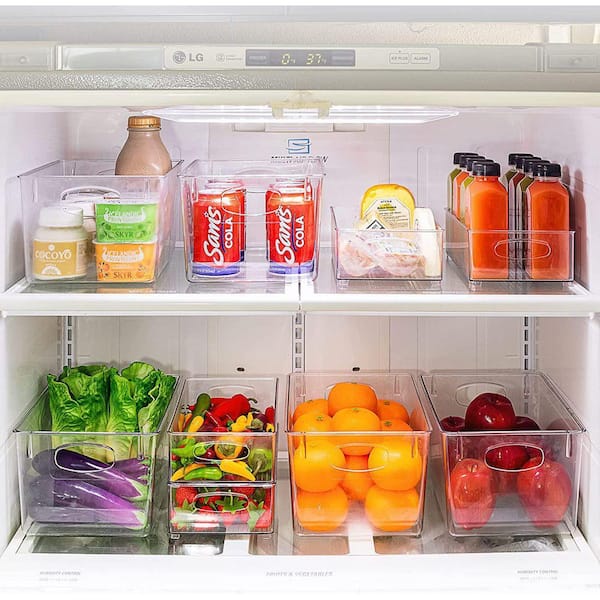 Sorbus 8-Pack Clear Plastic Stackable Pantry Organizer Set Storage