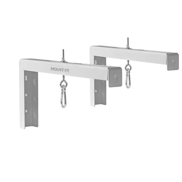 12 in. Universal Projector Screen Mount-Wall or Ceiling Installation-White