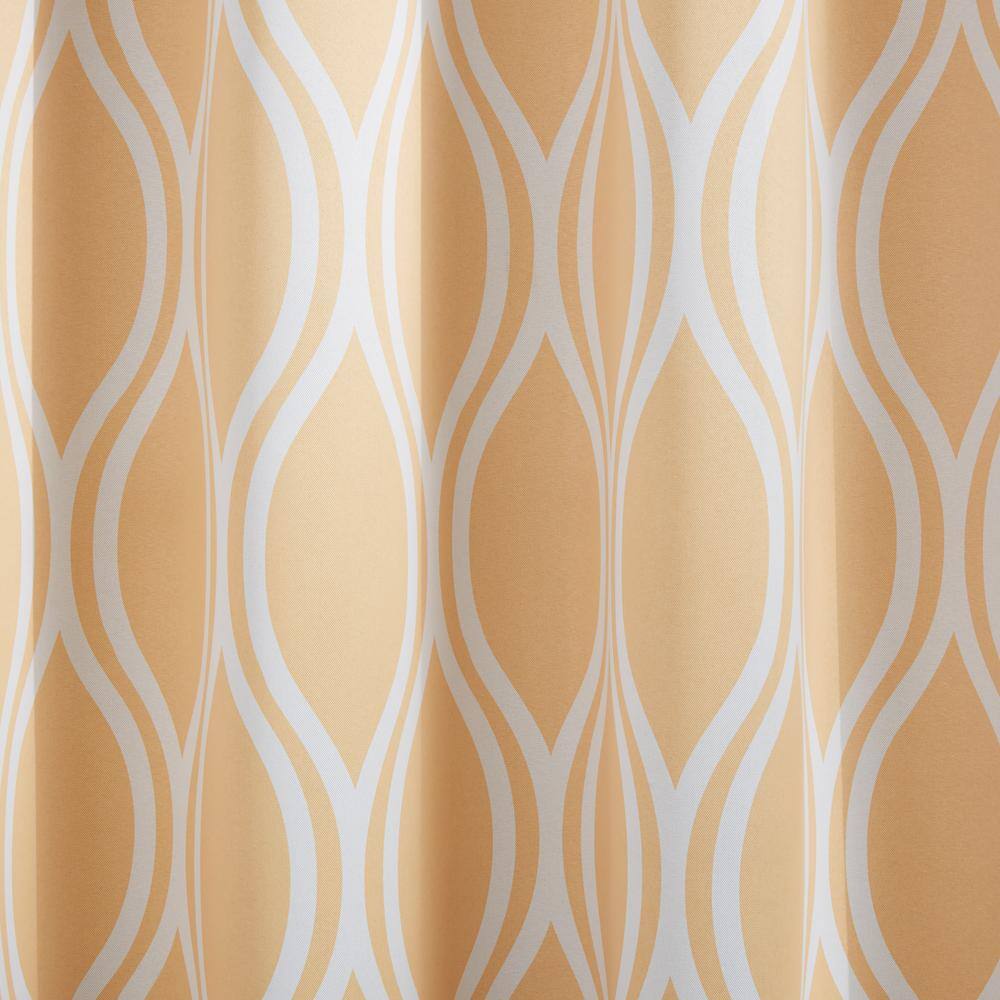 Sundress Yellow Geometric Blackout Grommet Curtain Panels