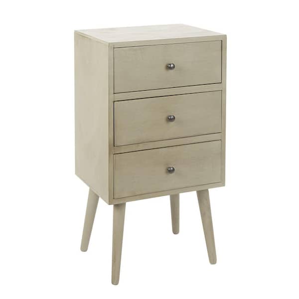Decor Therapy Mid Century Modern Resotration Gray Side Table