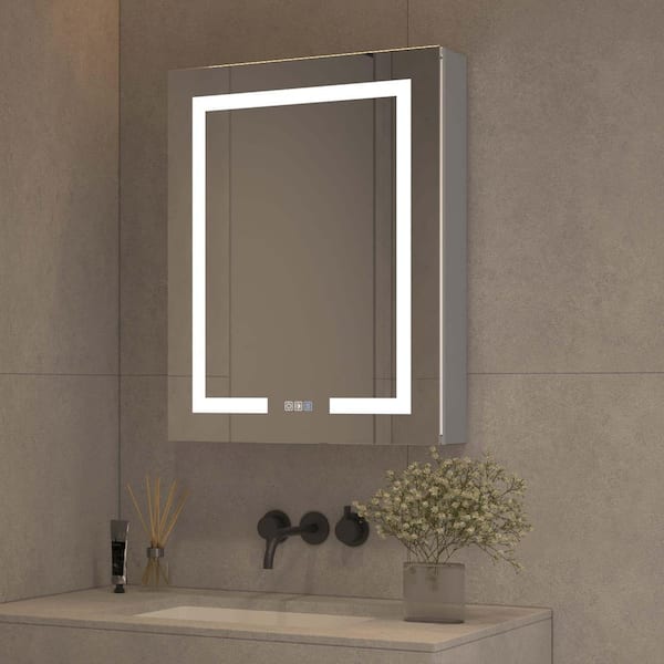 Reviews for FUNKOL 24 in. W x 30 in. H Rectangular Sliver Aluminum