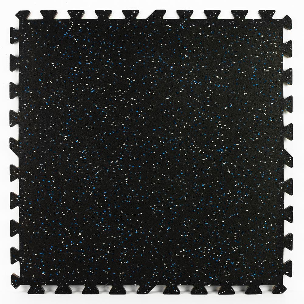 Scoria Black 24 in. W x 24 in. x 0.47 in. Thick L Rubber Interlocking Exercise Floor Tiles (4 tiles/case) price history on PriceWatchPro