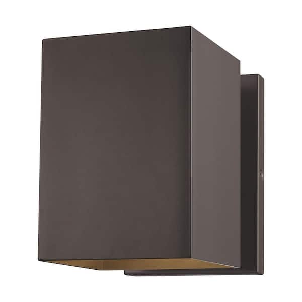 Generation Lighting Pohl Small 1-Light Bronze Outdoor Wall Lantern