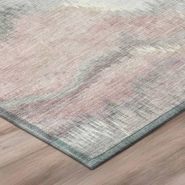 Chantille Machine Washable Indoor/Outdoor Abstract ACN2899 Mauve 3 ft. x 4 ft. Area Rug