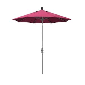 7.5 patio umbrella terra cotta 7.5' Casa Series Patio Umbrella With Bronze Aluminum Pole Aluminum RibsAuto Tilt Crank Lift With Sunbrella 2A Terracotta Fabric