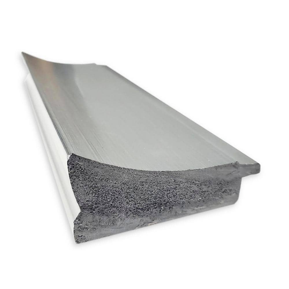 Flair Polished Nickel 72" Full-Length Leaner Wood Mirror