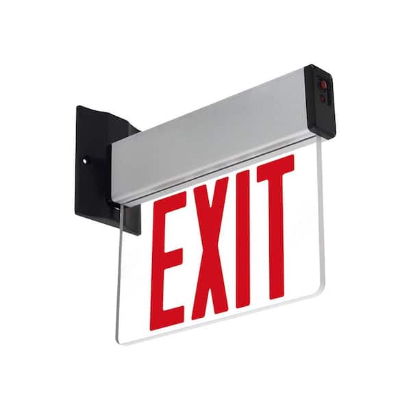 セール ラスト1台 EXIT LED WH/RED USA 非常口 アメリカン