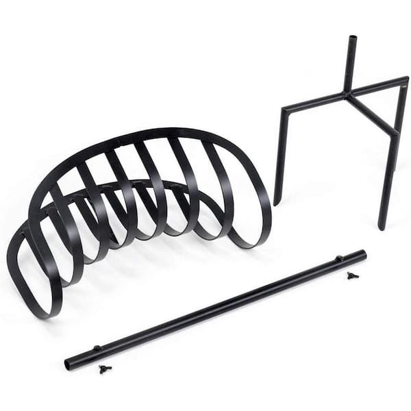 Decorative Water Hose Holder and Storage with Ground Stakes