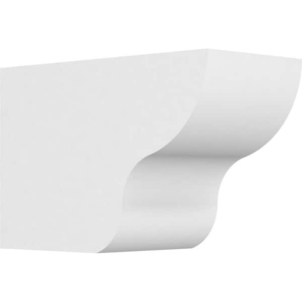 Ekena Millwork 6 in. x 8 in. x 12 in. Standard Greensboro Architectural Grade PVC Rafter Tail Brace