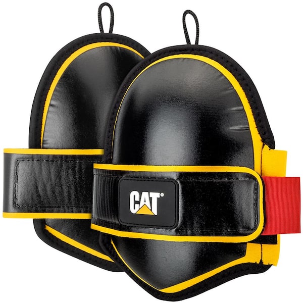 Cat Ultra-Soft Large Black Foam Knee Pads with Adjustable Strap