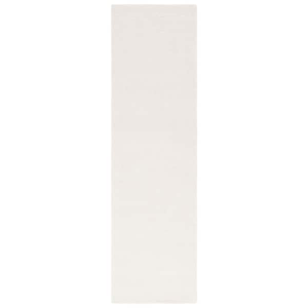 Fifth Avenue 2 ft. x 9 ft. Ivory Solid Runner Rug