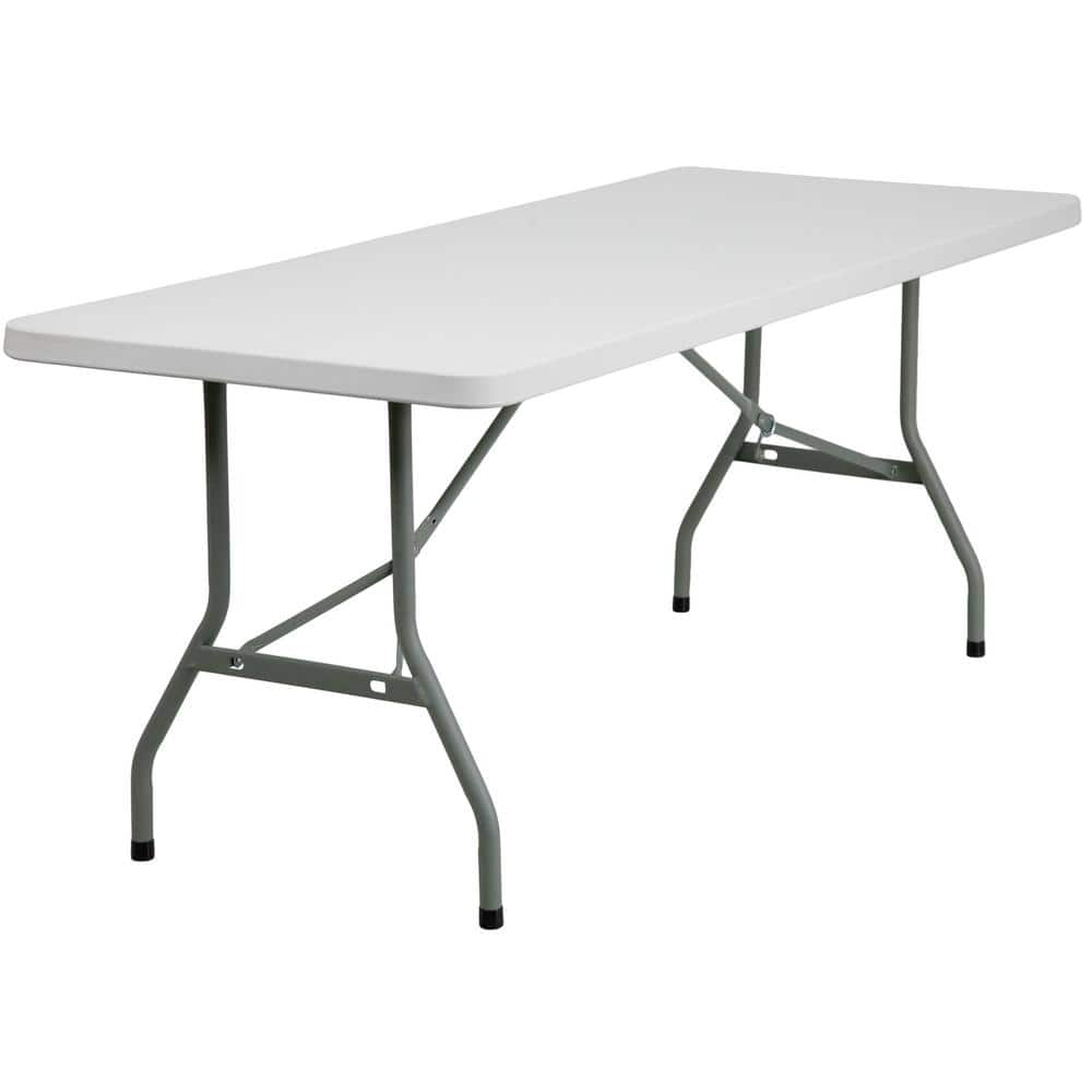 Carnegy Avenue Elon 34 in. Square Granite White Plastic Tabletop Metal  Frame Folding Table CGA-FLF-20740-GR-HD - The Home Depot