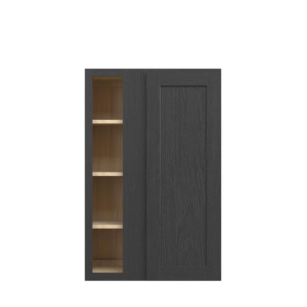 Jamestown Recessed 27 in. W x 42 in. H x 12 in. D in Espresso Plywood Assembled Corner Blind Wall Cabinet price history on PriceWatchPro