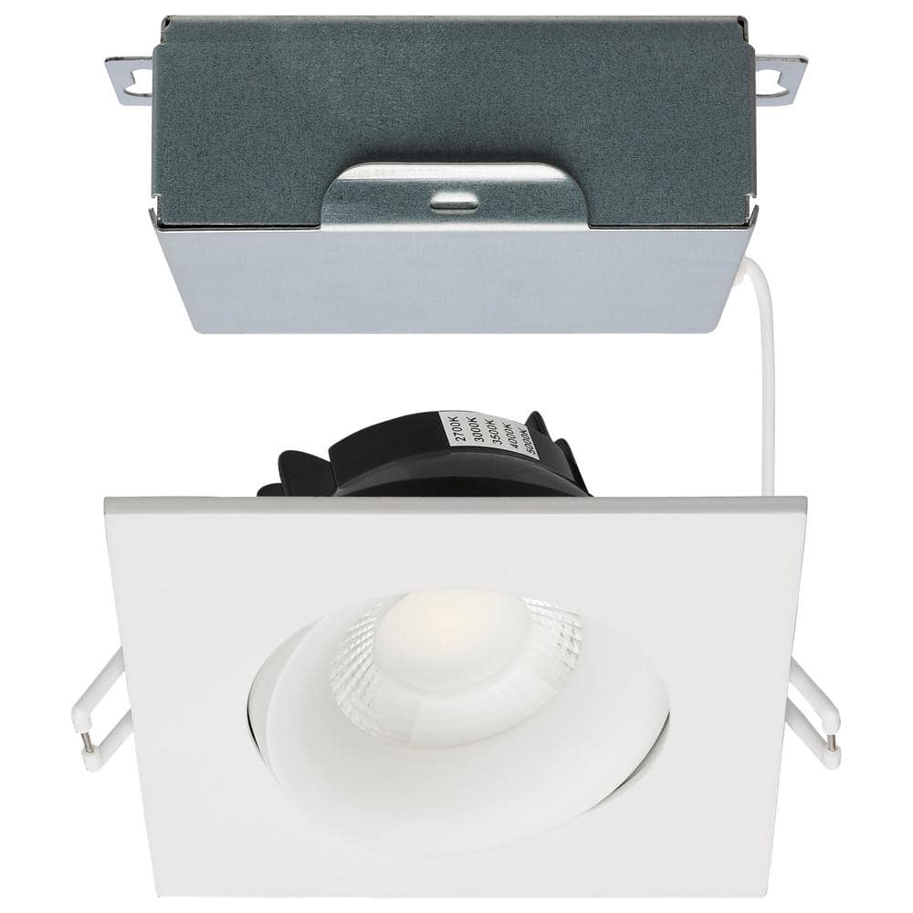 ColorQuik 3.5 in. Adjustable CCT Canless New Construction IC Rated Dim Indoor/Out Integrated LED Recessed Light Trim price history on PriceWatchPro