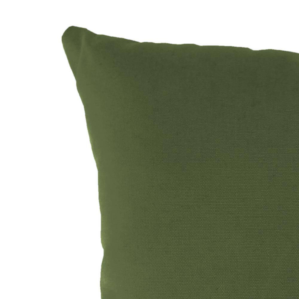 Veranda Hunter Green 18" Square Outdoor Throw Pillow Set