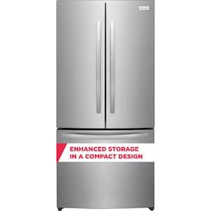 31.5 in. 17.6 cu. ft. Counter Depth French Door Refrigerator, brushed steel