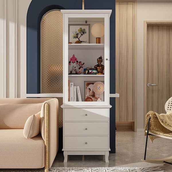 Diversified Spaces Four-Door Tall Storage Cabinet Four-Door Tall