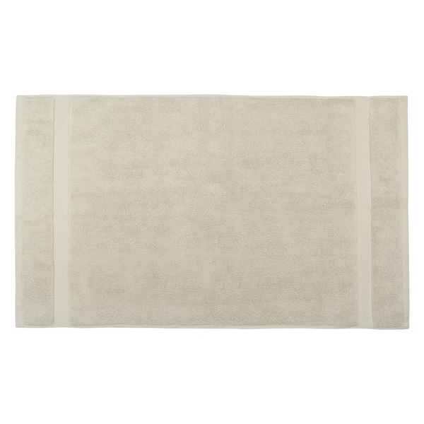 A1 Home Collections Feather Touch Quick Dry Green Tint 20 in. x 33 in. 700 GSM Solid 100% Organic Cotton Bath Mat