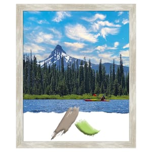 18 in. x 22 in. Crackled Metallic Narrow Picture Frame Opening Size