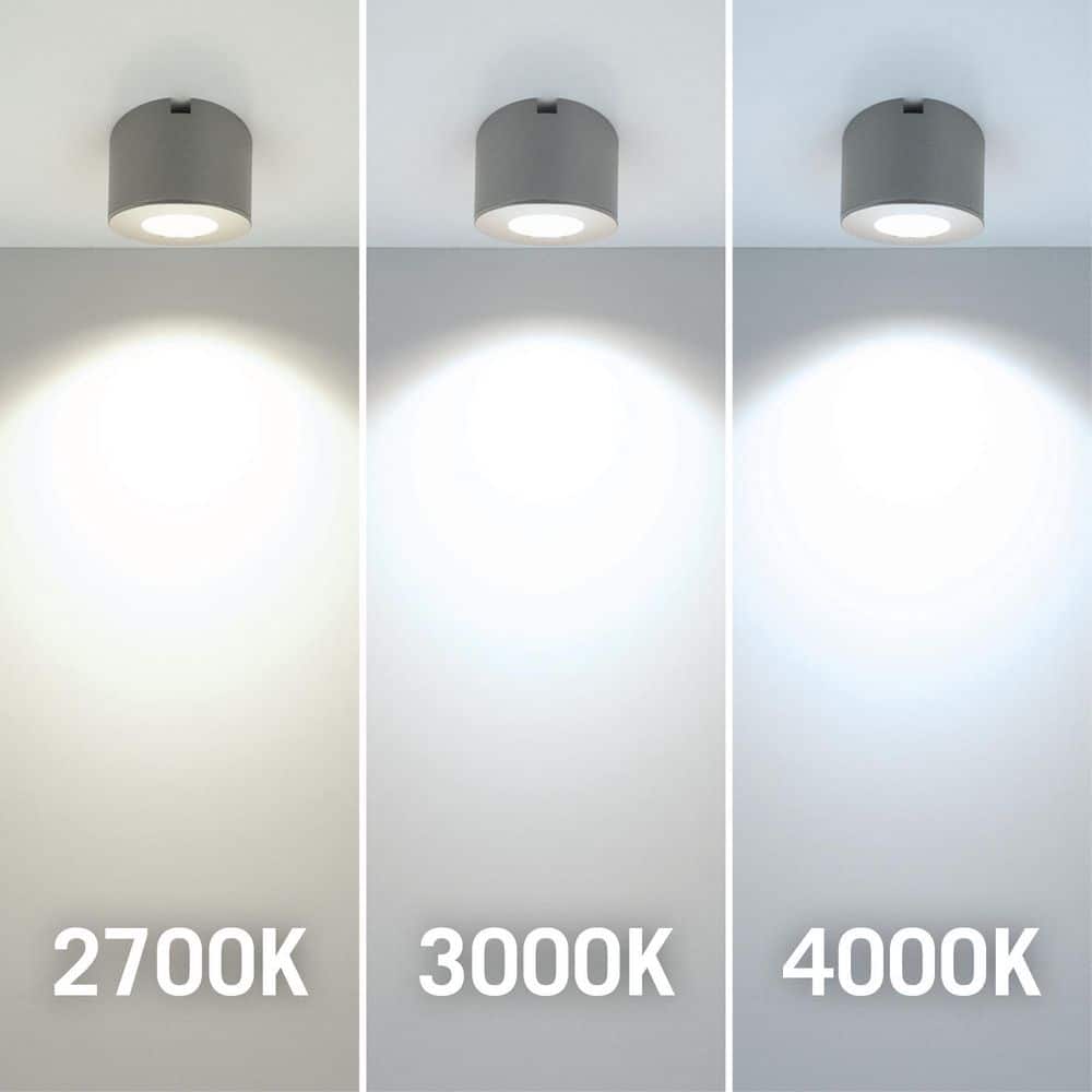 Angled Silver Aluminum Dimmable LED Under Cabinet Puck Light