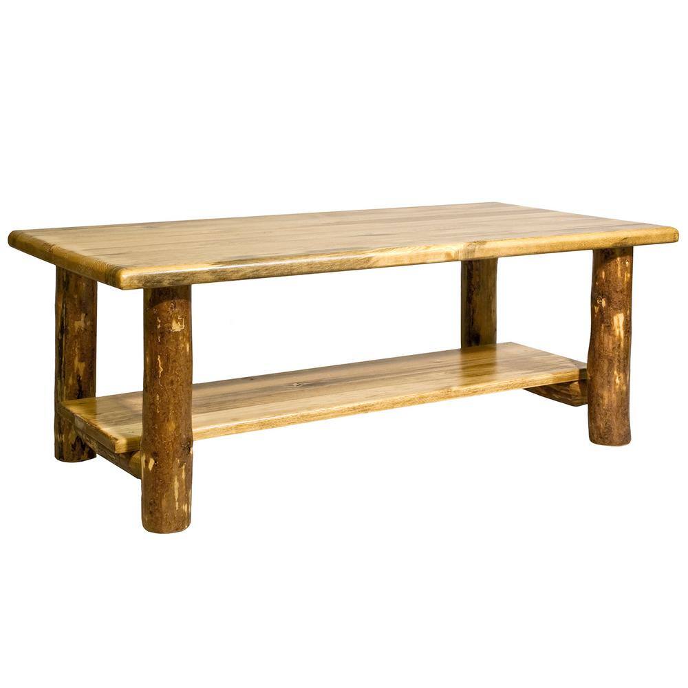 Puritan Pine Rectangular Coffee Table with Underneath Storage