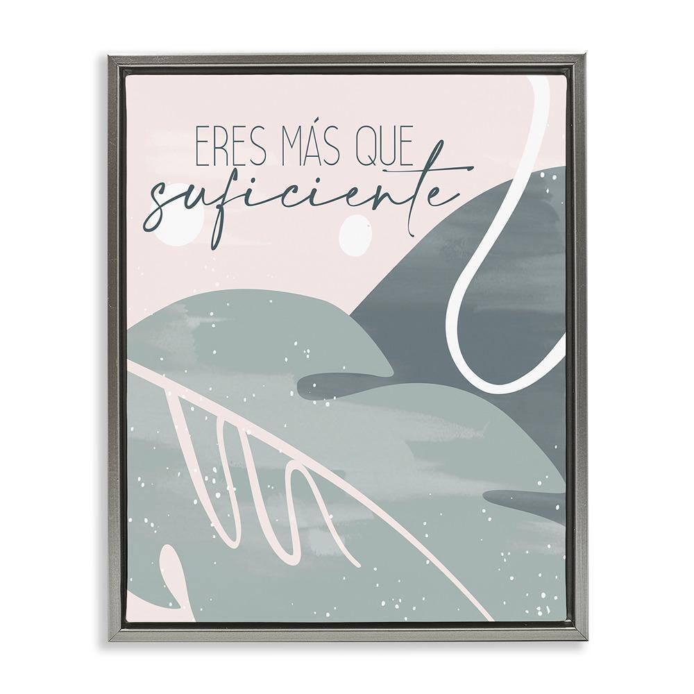 Stupell Industries You Are Enough by Kim Allen Gray Floater Frame ...