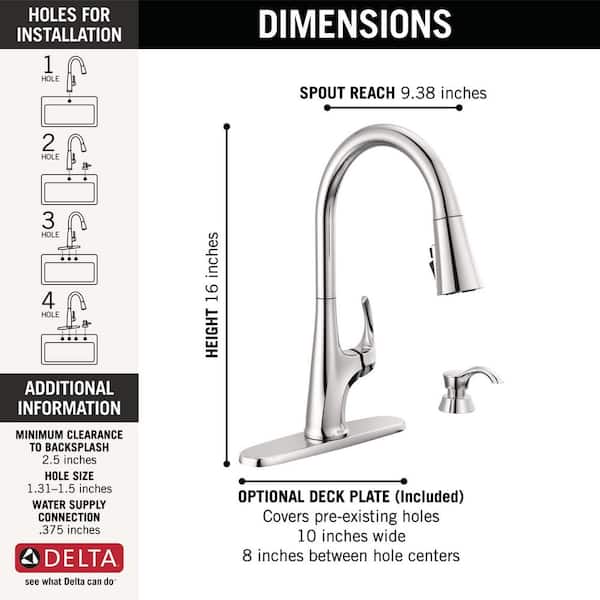 Delta Hyde Single-Handle Pull Down Sprayer Kitchen Faucet