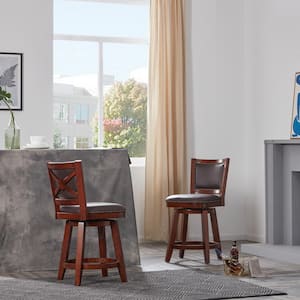 Broadmoor 24 in. Cappuccino Swivel Counter Stool