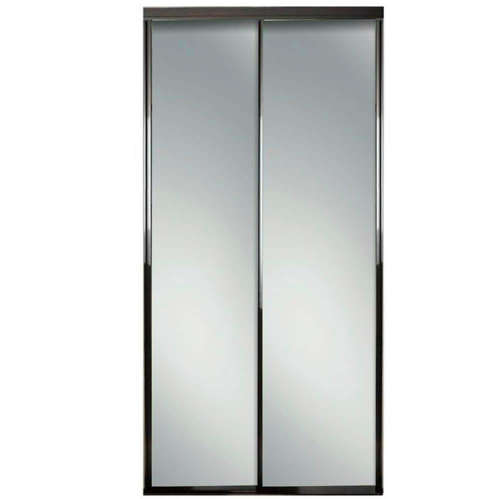 Contractors Wardrobe 48 in. x 81 in. Concord Bronze Aluminum Frame
