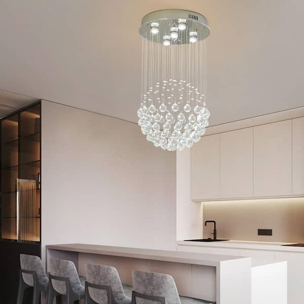 Show Room Style Crystal Chandelier – Modern Miami Lighting And Decor