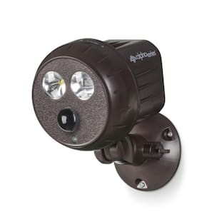 Alpha Series 400 Lumens 180-Degree Motion Activated Spotlight with Protective Red and Blue SwannForce Lights Plus Remote