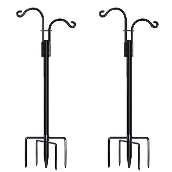 FAWEY TRED INC 92 in. Metal Shepard's Hooks for Outdoor, Heavy Duty Garden Hook for Hanging Plant(2-Pack)
