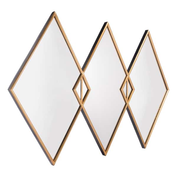 ZUO Tres Gold Wall Mirror