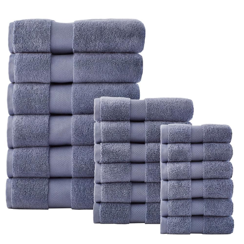 Hotel Style Turkish Cotton Bath Towel Collection Solid Print