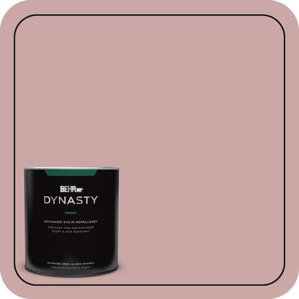 BEHR DYNASTY 1 qt. #140E-3 Rose Bisque Semi-Gloss Enamel Interior Stain-Blocking Paint & Primer