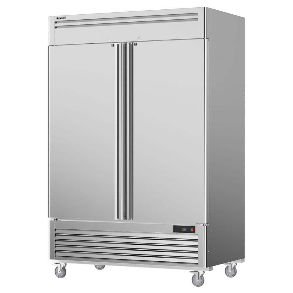 54 in. 49 cu. ft. Auto / Cycle Defrost Commercial Freezer, Reach in 2 Door Upright Freezer in Stainless Steel price history on PriceWatchPro