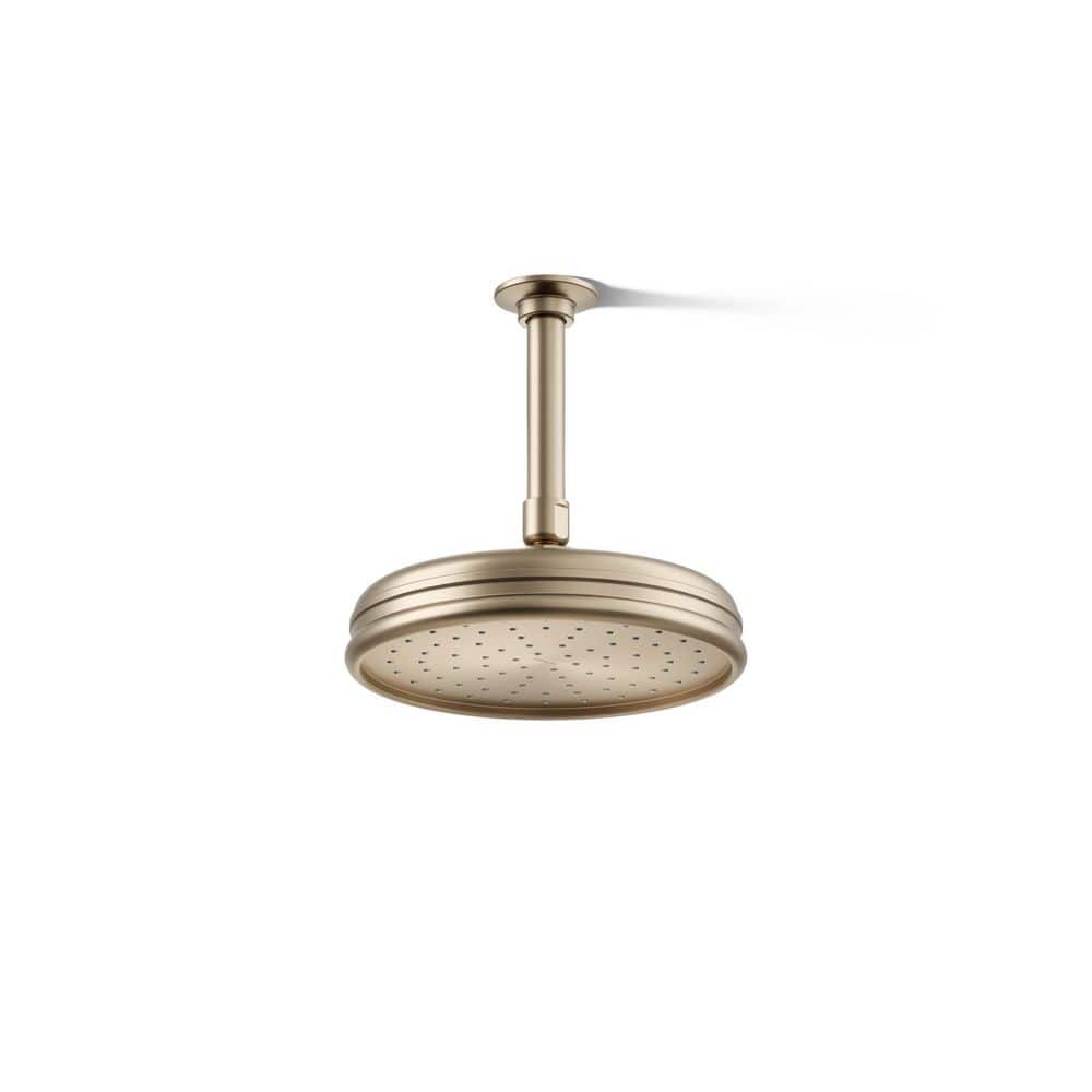 KOHLER 1-Spray Patterns 8 in. Ceiling Mount Rain Fixed Shower Head