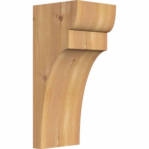 Ekena Millwork 5-1/2 in. x 6 in. x 14 in. Western Red Cedar Yorktown Smooth Corbel