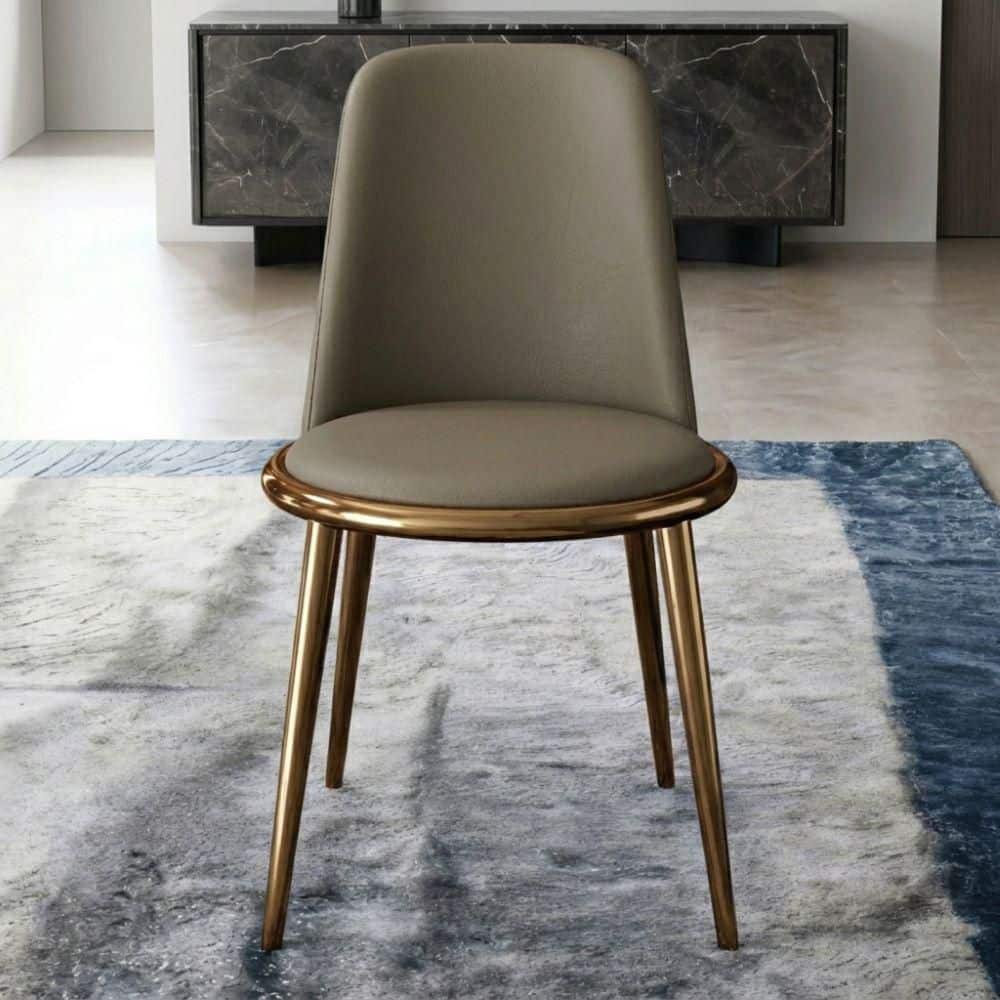 Sanza Gold/Taupe Fabric Side Chair (Set of 2) price history on PriceWatchPro